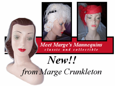 Mannequin head by Marge Crunkleton